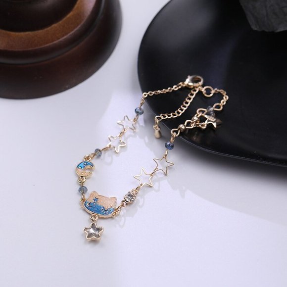 Blue Cat Bracelet - Picture 1 of 7